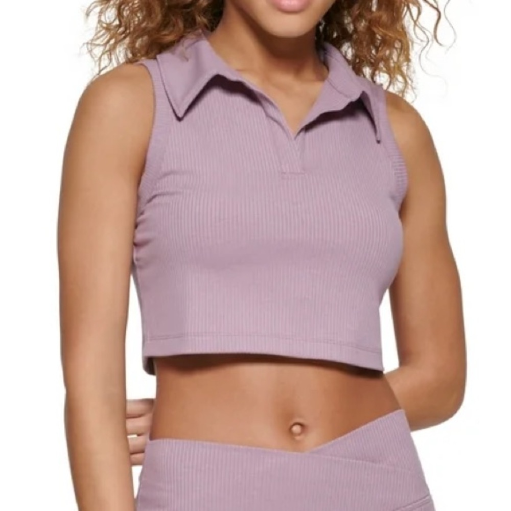 Calvin Klein Perfomance Cropped Polo Tank Top size: XL NWT
